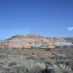 Looong goods transportation trains, between Gallup and Albuquerque