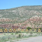 School buses in Jemez Pueblo