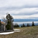 Lac de Neuchâtel et Alpes en arrière-plan