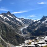 Schreckhorn und unterer Grindelwald Gletscher